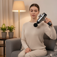 Pistolet de massage électrique avec écran LCD, moteur sans balais pour la relaxation musculaire, épaule, cou, réglage multi-vitesses, faible bruit