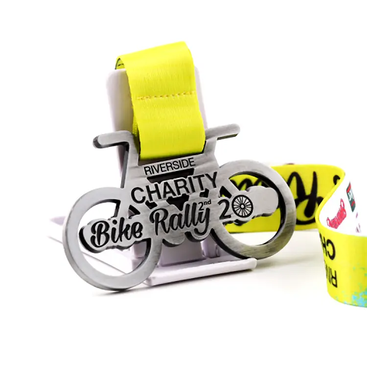 Racefiets Race Souvenir Medaillemaker Custom Cycling Medaille Sport Gespecialiseerde Fietsmedailles