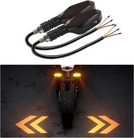 Clignotant de moto RGB à LED séquentiel avec projecteur d'ombre, étanche, pour une sécurité nocturne accrue