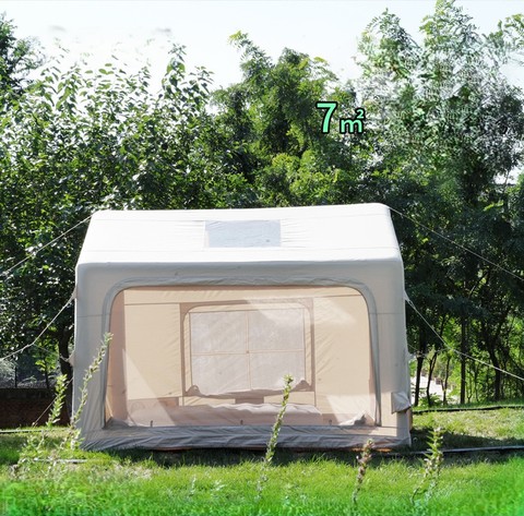 Hot Sale Outdoor 7㎡tents Camping Outdoor Heavy Duty TC Cotton air Inflatable Tent Waterproof Family 10 People Camping Tents