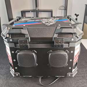 55L aluminum alloy Motorcycle tailgate top case scooter <b>trunk</b> large-capacity <b>luggage</b> box universal <b>trunk</b> speaker tail box - Product Image 2