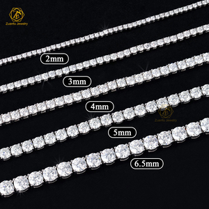 Chaîne de tennis en diamant de laboratoire en or massif de luxe <span class=keywords><strong>10K</strong></span> glacé 3.0mm DEF VVS HPHT collier de hanche en diamant cultivé en laboratoire - Product Image 4
