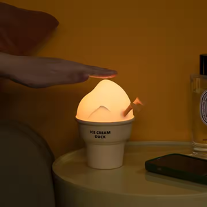 2025 New Hot Selling Customizable Ice-Cream Shaped Touch <strong>Sensor</strong> Bedside Lamp Small <strong>Novelties</strong> for Kids Night <strong>Light</strong>