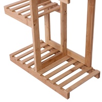 Présentoirs de fleurs en bambou, 2 pièces, pour l'intérieur et l'extérieur, étagère pour plantes