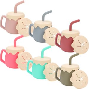 Custom Bpa Free Training Baby Silicone Toddler Sippy Cups Tapa <span class=keywords><strong>de</strong></span> silicona a prueba <span class=keywords><strong>de</strong></span> derrames Cup Silicone Cups para niños - Product Image 3