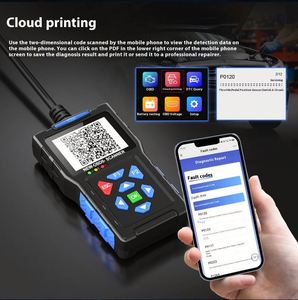 Universal Car OBD2 Scanner T300 Digital Display USB Fault Code Reader Battery Tester Engine Analyzer <b>Diagnostic</b> <b>Tool</b> 1 Year - Product Image 4