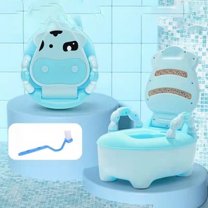 Portable Eco-friendly Soft Plastic Kid's <b>Toilet</b> <b>Training</b> <b>Seat</b> Baby Safety Potty Children's Animal Pattern Indoor Step Stool - Product Image 2