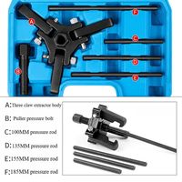 WZAUTO Extracteur de poulie d'amortisseur harmonique, Kit de 6 outils de démontage d'équilibrage, Outil d'installation de courroie de distribution à trois griffes, Haute performance