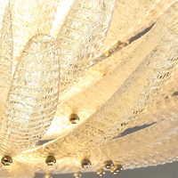 Lustre moderne de luxe en verre de Murano, sculpture florale, luminaire suspendu pour salon, restaurant, salle à manger, éclairage domestique