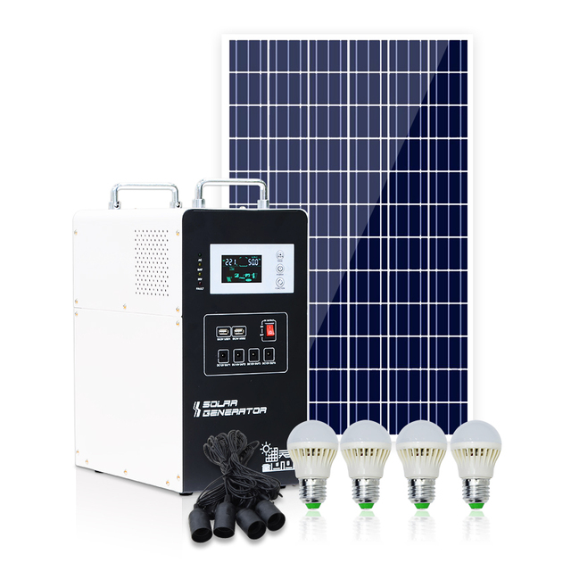 Xindun Price Mini Dc Solar System 300W 500W 1000W Poly Panel Solar Kit Solar System for Home Portable Solar Generator