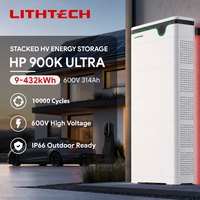Batteries de stockage d'énergie haute tension empilées 9KWH-432KWH, 18KWH, 9KWH, 36KWH, 45KWH, puissance 314Ah, DC 600V, batterie lithium-ion LiFePO4