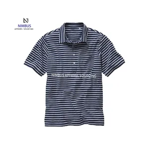 Alimentatore a righe Polo produttore di abbigliamento sportivo Design personalizzato Design personalizzato Polo da Golf per uomo da Bangladesh