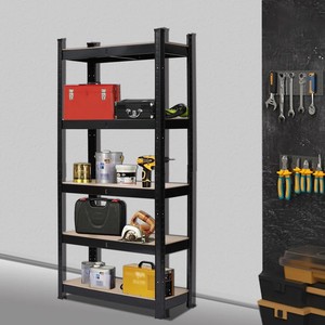 Supermarket Display Racks Galvanizing <strong>Shelves</strong> Adjustable Boltless Shelving 5-Layer Steel MDF Rack <strong>Kitchen</strong> <strong>Storage</strong> Rack - Product Image 3