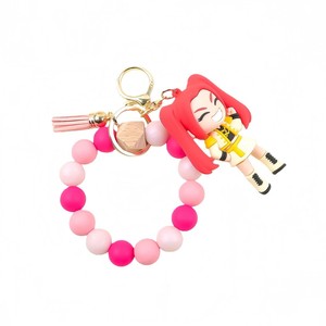Portachiavi con perline a tema anime/cartoon per ragazze, ciondolo di alta qualità, regalo per studenti, braccialetto da polso - Product Image 5