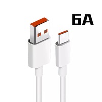 Cable de datos de carga USB tipo C, 6A, 66W, Cable de carga súper rápida, para Samsung, Xiaomi, Android