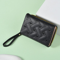 Dompet Mini Wanita Motif Kartun, Bahan Kulit PU Anti Air, Tempat Kartu Fashion dengan Lapisan Poliester