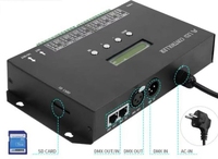 H807SA Contrôleur LED Artnet DMX vers SPI 8 ports Carte SD DMX512 Console Contrôleur de lumière LED Pixel