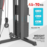 Equipo de Gimnasio Multifuncional para el Hogar, Estación de Ejercicio Todo en Uno para Entrenamiento de Fuerza