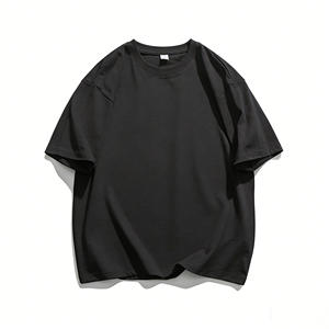 เสื้อยืดคอตตอน 100% คุณภาพสูง แบบสั่งทำพิเศษ หนานุ่ม ทรงโอเวอร์ไซส์ แขนสั้น สำหรับผู้ชาย สวมใส่สบายๆ - Product Image 2