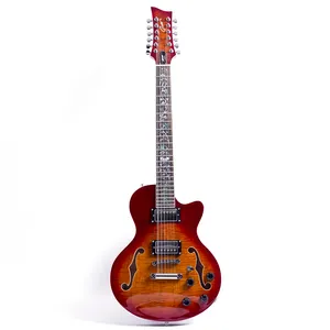 Grote מקצועי חשמלי גיטרה מנו facturerwholesale חשמלי גיטרה 12 מחרוזת גיטרה חשמלית