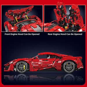 نموذج سيارة ليكن الرياضية من مولد كينج 13190، إصدار التطبيق، لعبة تركيب من 4070 قطعة صغيرة، ألعاب تركيب للأطفال - Product Image 4