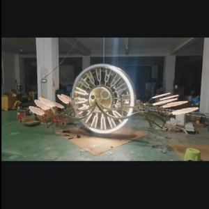 Modulo Lampada LED con Riflettore, Ali Multicolore Regolabili, Luci Decorative a Tema Orologio Meccanico Rotante per Gallerie e Sale - Product Image 2