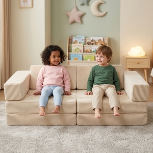 Ensemble de canapés modulaires pour enfants, 10 pièces, sur mesure, en mousse, pour le jeu des tout-petits, pour le salon, meubles pour enfants, vente en gros OEM - Product Image 3