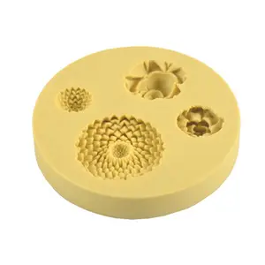 Hot Sale Silikon Blume Fondant Form für Kuchen dekorieren