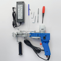 Qtools VK Machine à tisser motorisée portative 2-en-1 pour la fabrication de tapis et de moquettes en laine coupée et bouclée
