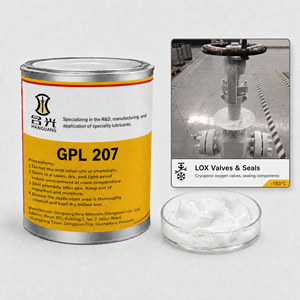 Graisse HANGUANG GPL207 PFPE PTFE 1KG -70~288 Haute Viscosité Inerte/Résistante aux Radiations Compatible Oxygène pour Vannes, Pompes et Agitateurs - Product Image 1
