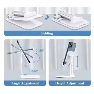 Wholesale Business Gift Adjustable Mobile <b>Stand</b> Low Qty Promotion Portable <b>Desktop</b> Foldable Phone Holder With Custom Logo - Product Image 4