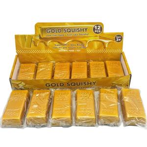 Juguete Antiestrés de Espuma con Forma de Ladrillo de Oro Imitación, Textura de Mantequilla, Rebote Lento, para Oficina, Venta al Por Mayor de Fábrica - Product Image 3