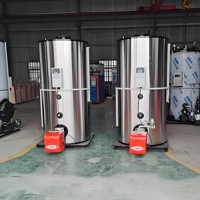Chaudière à eau chaude verticale au gaz de 1400 kW, contrôle automatique industriel, haute efficacité thermique, faible encombrement