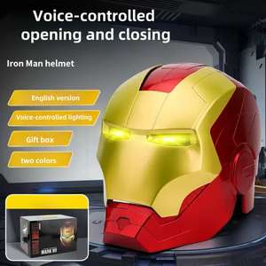 Anglais MK5 Jarvis Ouverture et fermeture à commande vocale Casque lumineux déformable <span class=keywords><strong>Masque</strong></span> de cosplay portable pour Halloween - Product Image 2