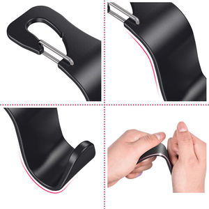 Haute qualité 4-Pack ABS plastique véhicule voiture siège arrière appui-tête crochets cintre Anti-chute <span class=keywords><strong>Clip</strong></span> voiture accessoire Durable Durable boîte - Product Image 2