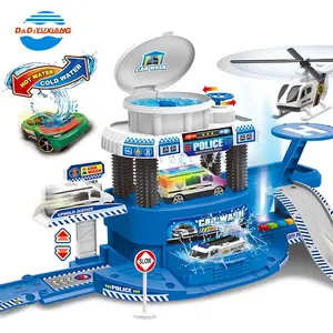Multifunktions-Waschauto-Set Parken Auto Garage Spielzeug Parkplatz Spielzeug Stadt Parkplatz Spielzeug mit Farbwechsel Auto