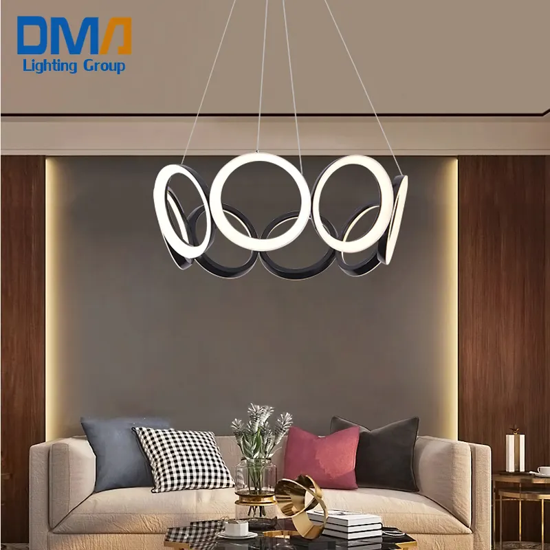 Plafonnier Led circulaire en acrylique au design moderne, éclairage d'intérieur, luminaire décoratif de plafond, idéal pour un salon ou un hôtel, meilleures ventes,