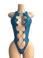 ELITES Nieuw Ontworpen Multifaceted Refracterende Kleurrijke Vijfkleurige Exotische Danskostuum Bodysuit Bikini Lingerie Outfits