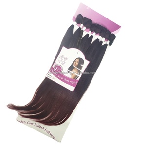 Bán Buôn Tổng Hợp Dệt Yaki Thẳng 24 "240G Siêu Mềm Gần Nhất Với Con Người Tóc Giá Rẻ Tổng Hợp Tóc Dệt - Product Image 2