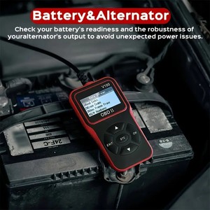 Escáner de coche OBDII portátil V100, herramienta de diagnóstico automático, todas las funciones de diagnóstico del sistema, Analizador de motor de energía eléctrica, lector de código - Product Image 2