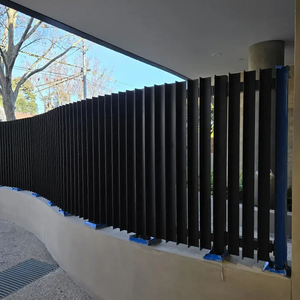 Clôture <span class=keywords><strong>en</strong></span> alliage d'aluminium avec jardinière intégrée, résistante à la décomposition, imperméable, multifonctionnelle, pour la sécurité résidentielle, 6 <span class=keywords><strong>pieds</strong></span> - Product Image 4