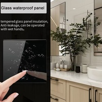 Interrupteur intelligent Smart Life 16A Zigbee/WiFi avec bouton en verre PC, 1/2/3/4/6 voies pour éclairage LED mural