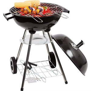 Barbecue au charbon de bois pliable en acier, moderne et très demandé, avec contrôle tactile de sécurité des flammes - Durable et portable, diamètre 41 cm pour usage extérieur - Product Image 2