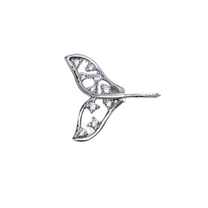 Accesorio de Plata de Ley S925 Hecho a Mano Wenchi, Cola de Pez, Estilo Barroco, Versátil, Soporte Hueco para Cuentas, Modelo 4026, Bañado en Oro - Product Image 4