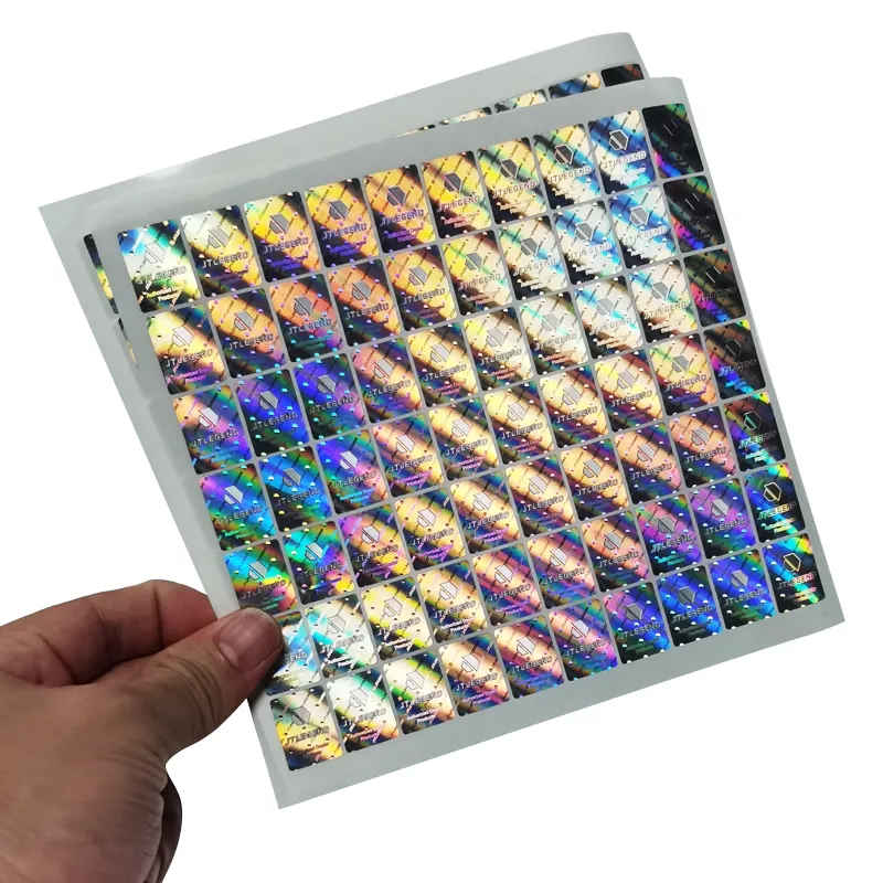 LaserVOIDカスタムセキュリティホログラフィックラベル3Dホログラム会社パッキングシーリングステッカーセキュアホログラムステッカー