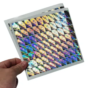Laser Leegte Aangepaste Beveiliging Holografische Label 3d Hologram Bedrijven Verpakking Afdichting Verzegelde Veilige Hologram Sticker