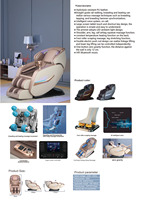 Professioneller Luxuriöser Tragbarer Zero-Gravity 3D Ganzkörper-Streckungs-Massagestuhl mit Intelligenter Therapie