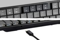 Clavier mécanique Motospeed BK75 Luxury Low Profile avec interrupteurs mécaniques BT TKL filaire USB-C pour jeux et bureau, 87 touches, rétroéclairage RGB