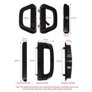 Cerradura para puerta de vidrio de balcón, de un solo lado, con llave, de aleación de zinc, para puerta corredera, envío directo - Product Image 4