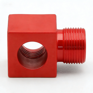 Adaptateur de fluide à angle droit en acier inoxydable, fabriqué en usine, usiné CNC pour les connexions de conduites hydrauliques/pneumatiques/chimiques - Product Image 5